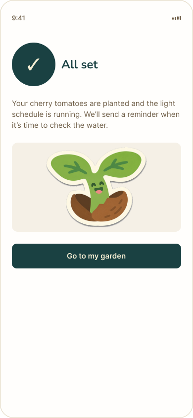 Seedly welcome copy in plain neighbour tone